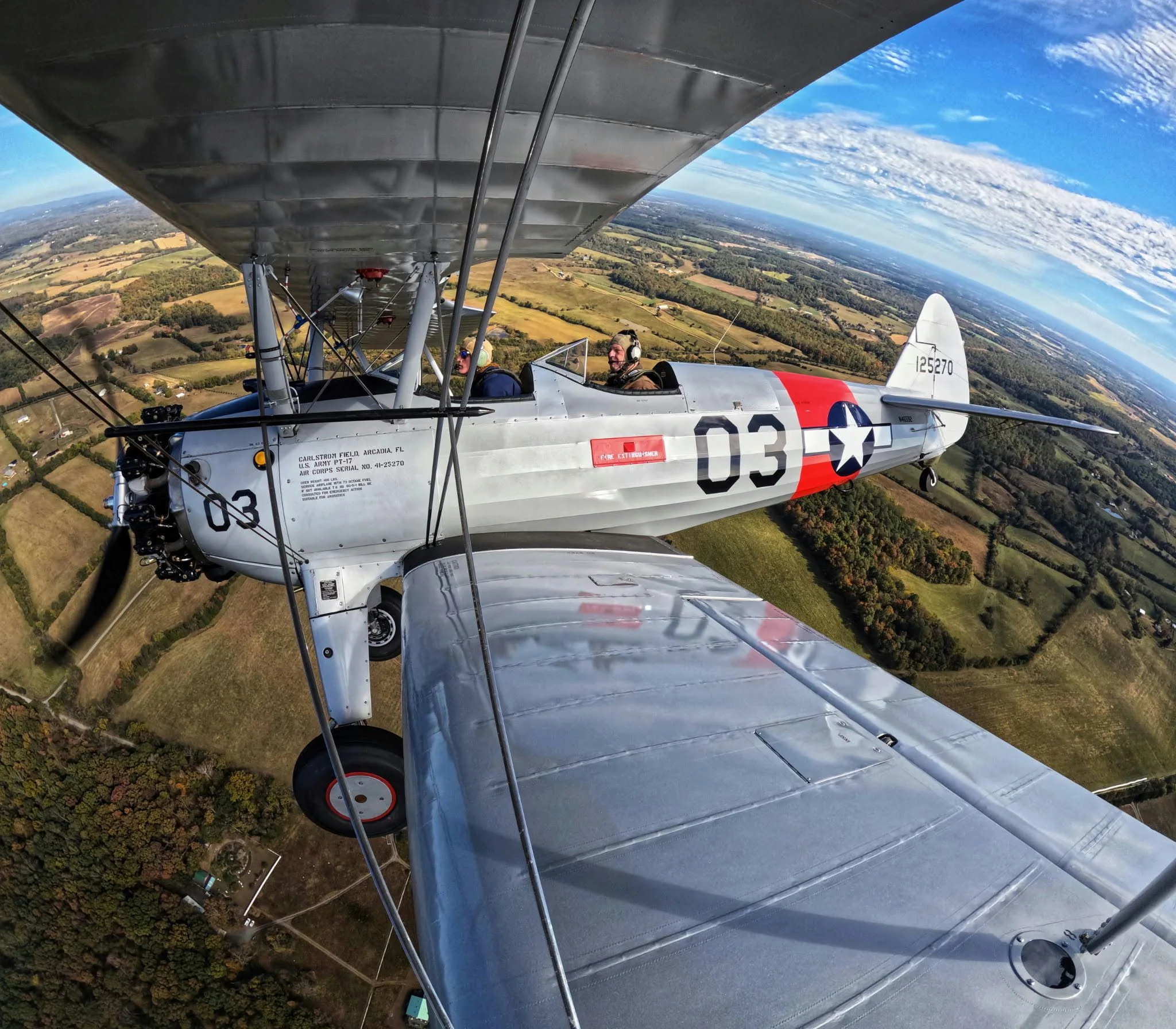 Aerobatic Stearman Biplane Ride