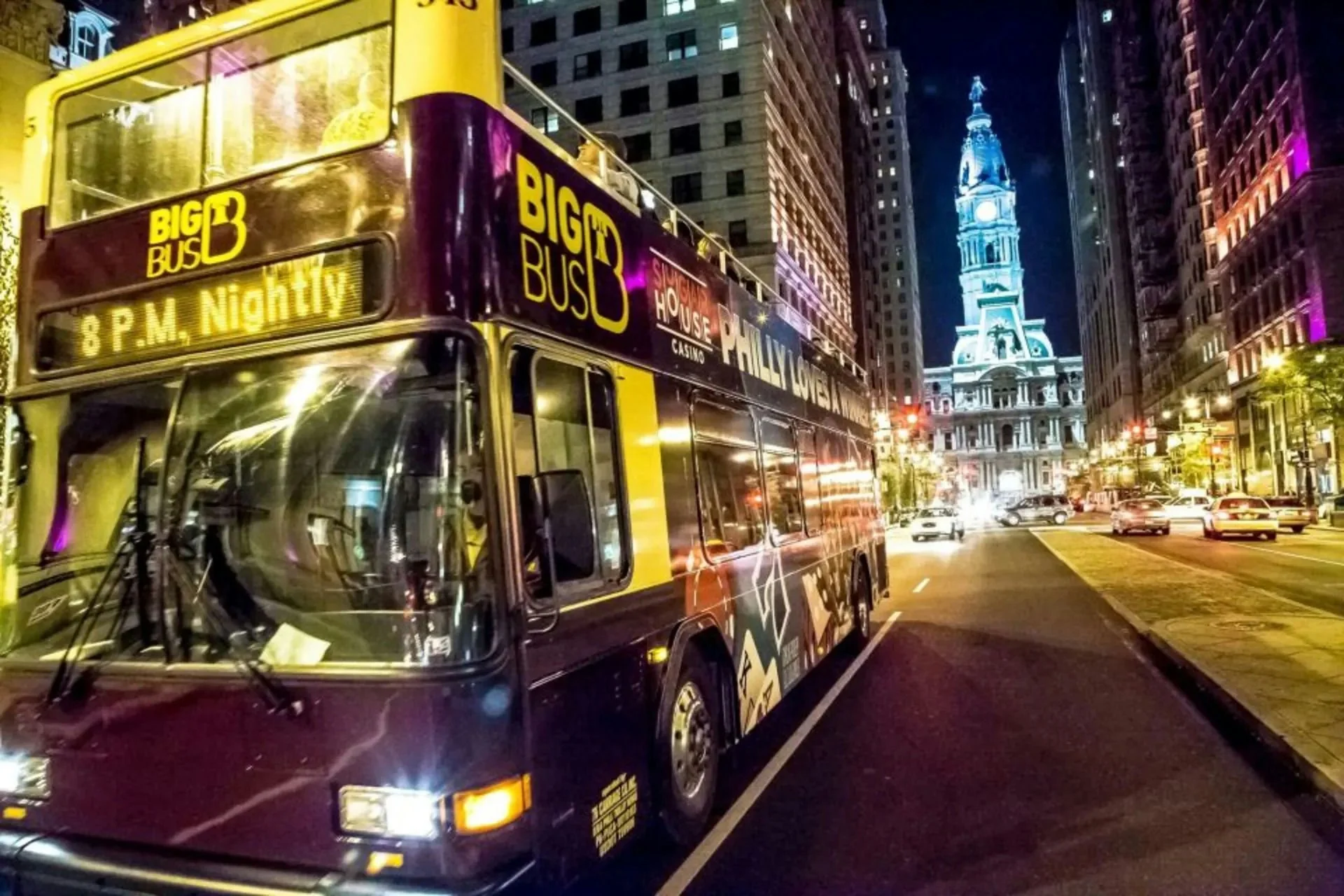 Big Bus Philly Night Tour Pass