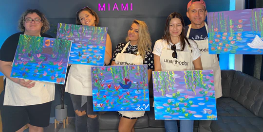 Brunch with Monet: Bottomless Mimosas & Painting in Miami - Image 3