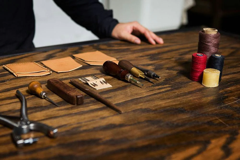 Date Night Craft a Custom Leather Wallet Experience for two