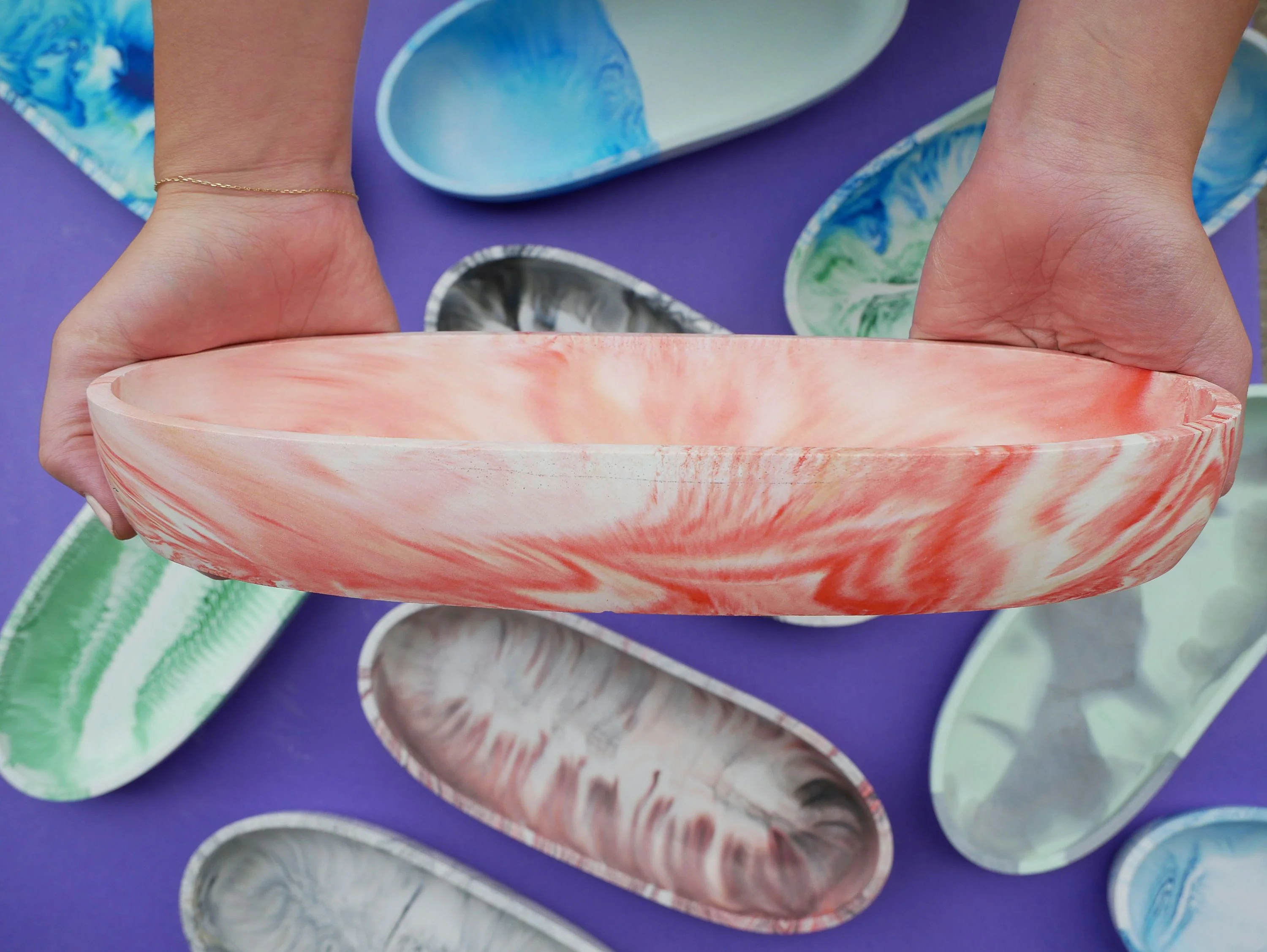DIY Marbled Bowl Crafting Kit - Image 5