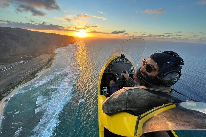 Gyroplane Flight over Oahu
