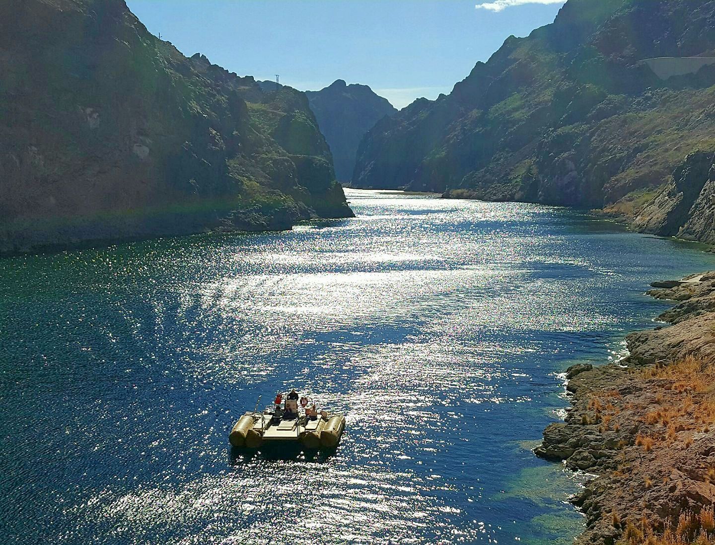 Helicopter Tour & Black Canyon Rafting Adventure with Champagne Picnic