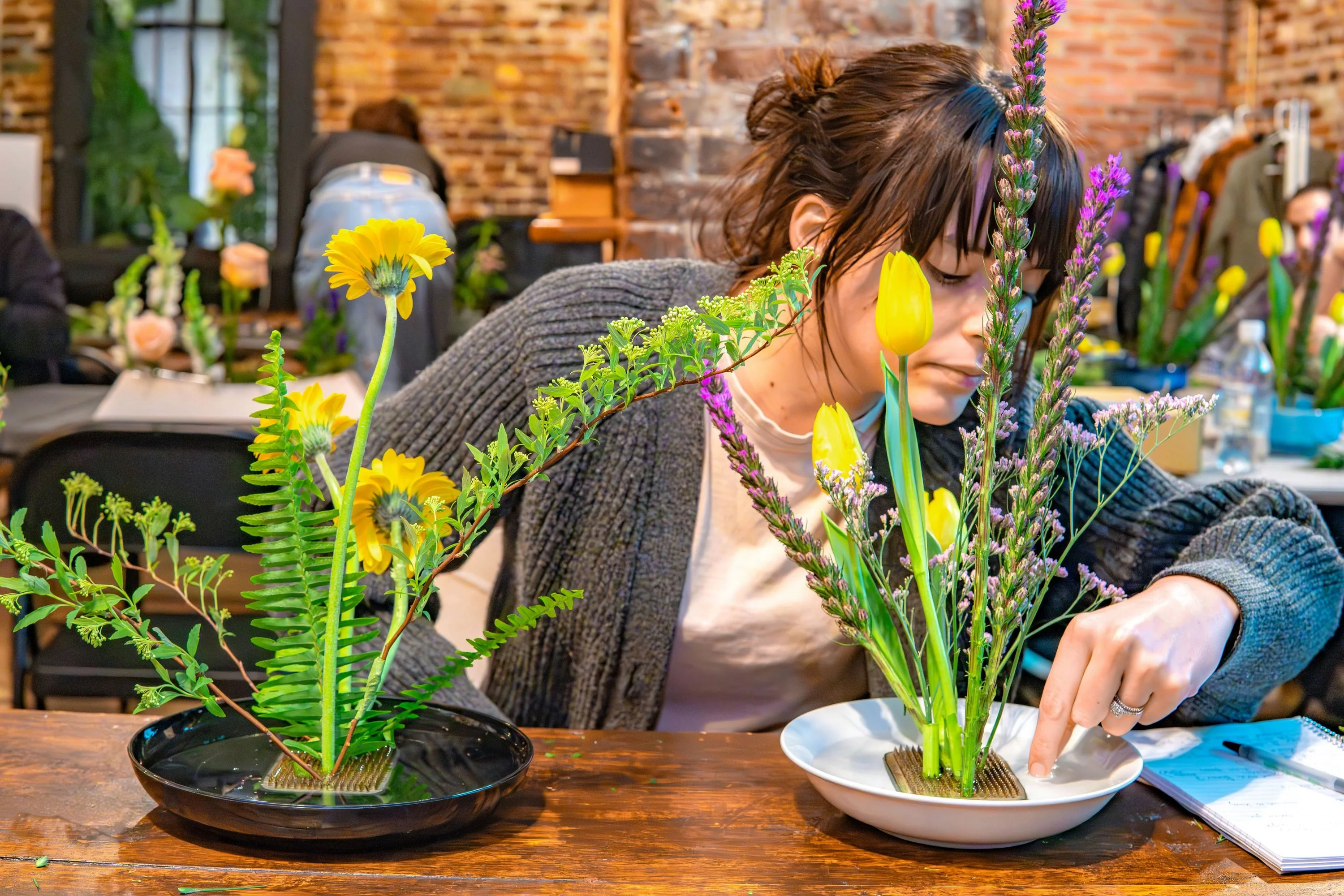 Japanese Flower Arrangement Ohara Ikebana Class in NYC