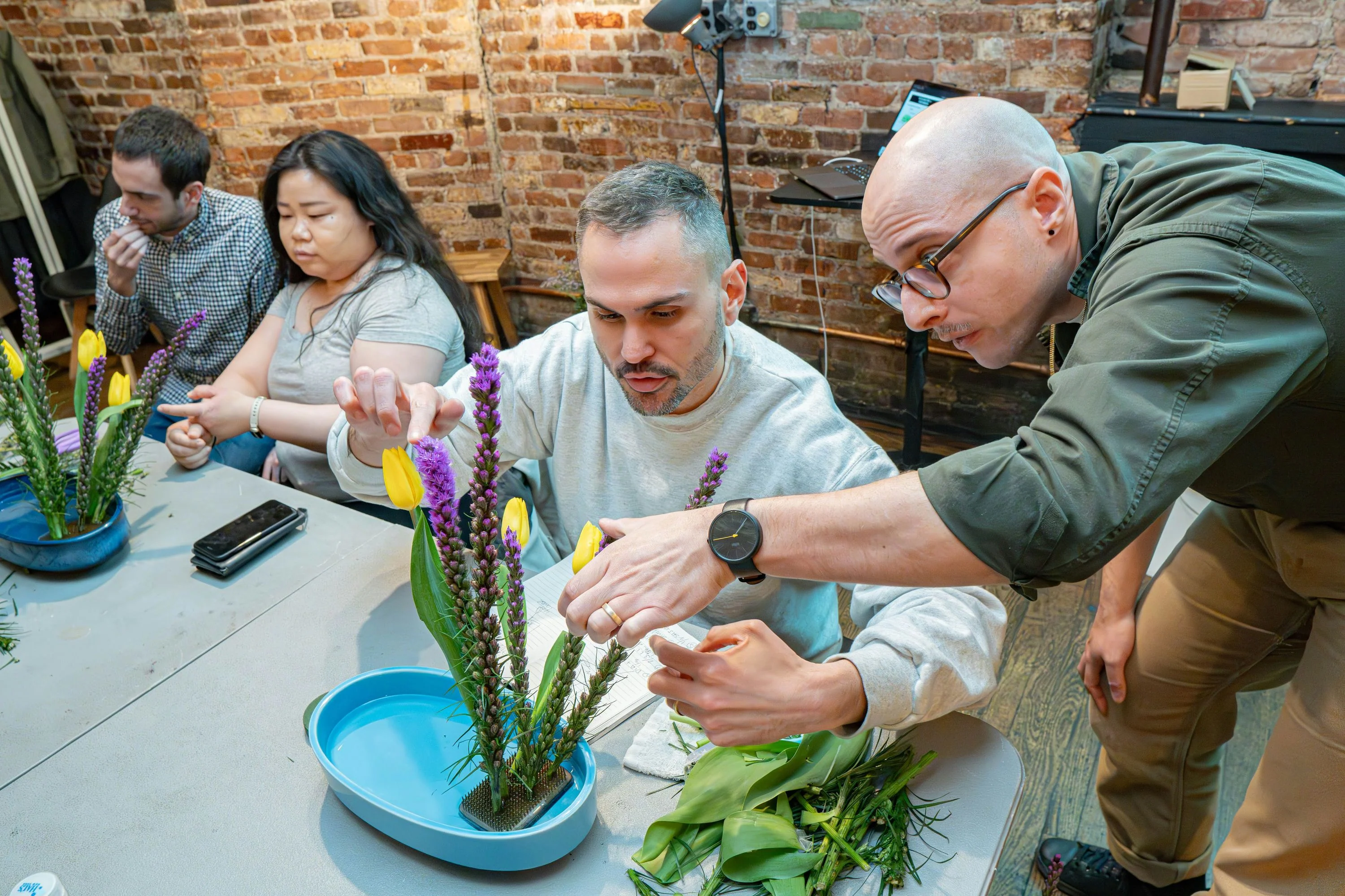Japanese Flower Arrangement Ohara Ikebana Class in NYC - Image 4