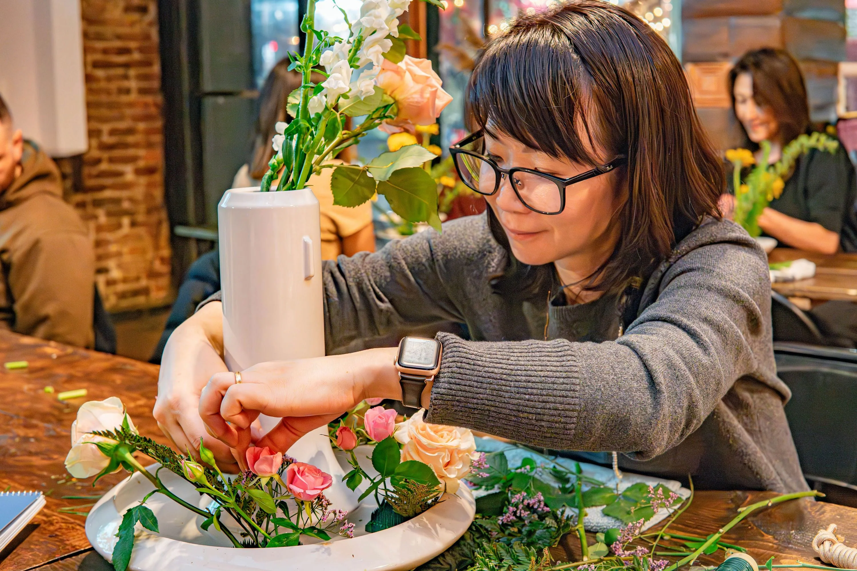 Japanese Flower Arrangement Ohara Ikebana Class in NYC - Image 6