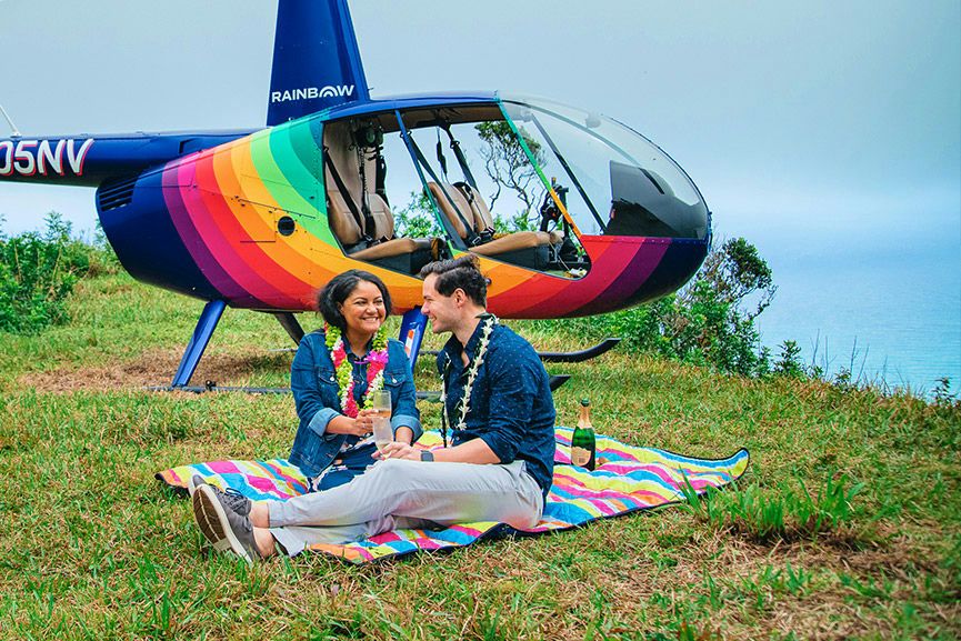 Kona Coffee Private Romantic Helicopter Tour With Landing - Image 2