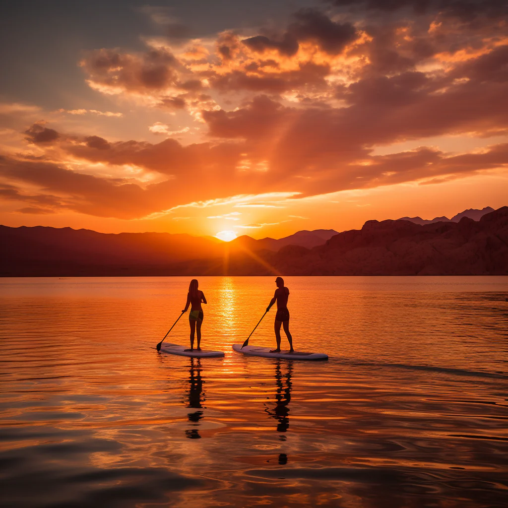 Lake Mead Sunset Paddleboard Picnic Adventure - Image 2