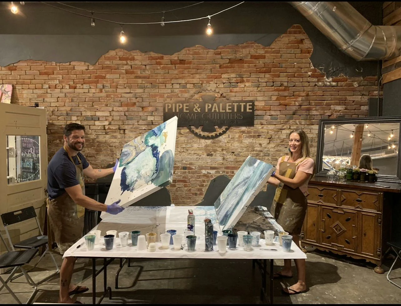 Large Fluid Art Workshop for Two - Image 3