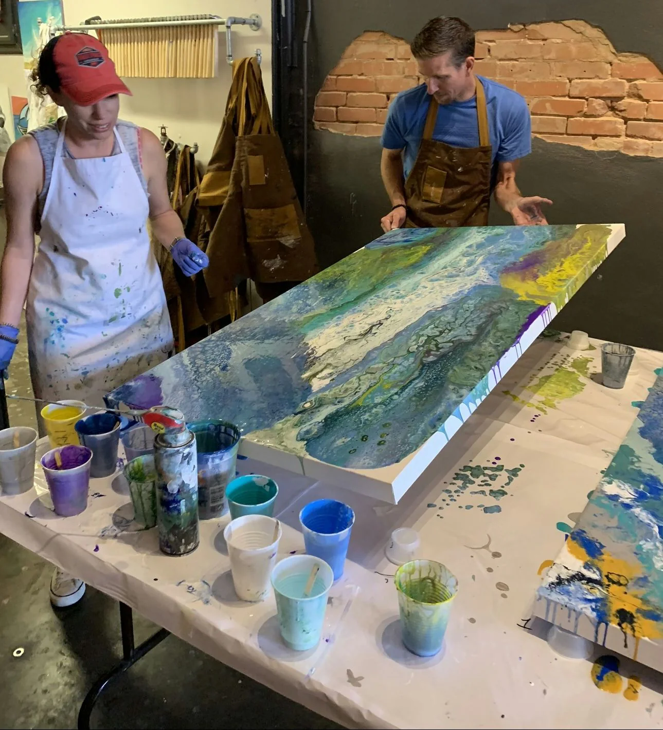 Large Fluid Art Workshop for Two - Image 4