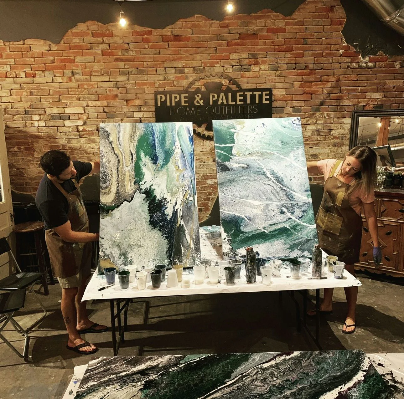 Large Fluid Art Workshop for Two - Image 5
