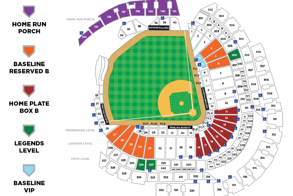 Miami Marlins Baseline Tickets & BallPark Bites & Drinks for Two - Image 10
