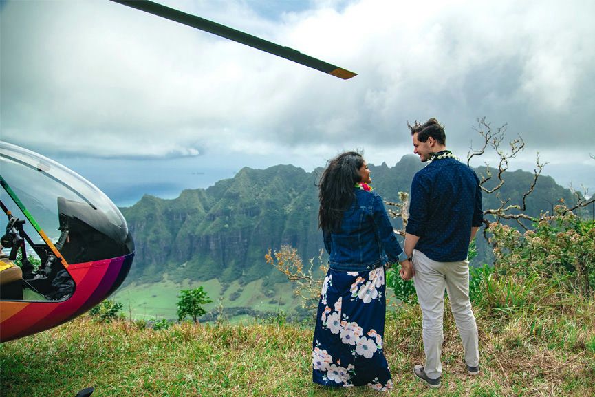 Oahu Proposal Helicopter Flight with Romantic Landing - Image 19