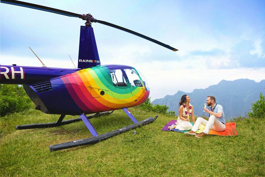 Oahu Proposal Helicopter Flight with Romantic Landing - Image 8