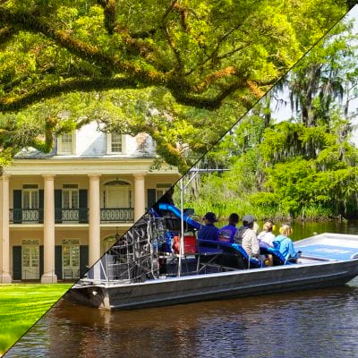 Oak Alley Plantation + Small Airboat Swamp Tour