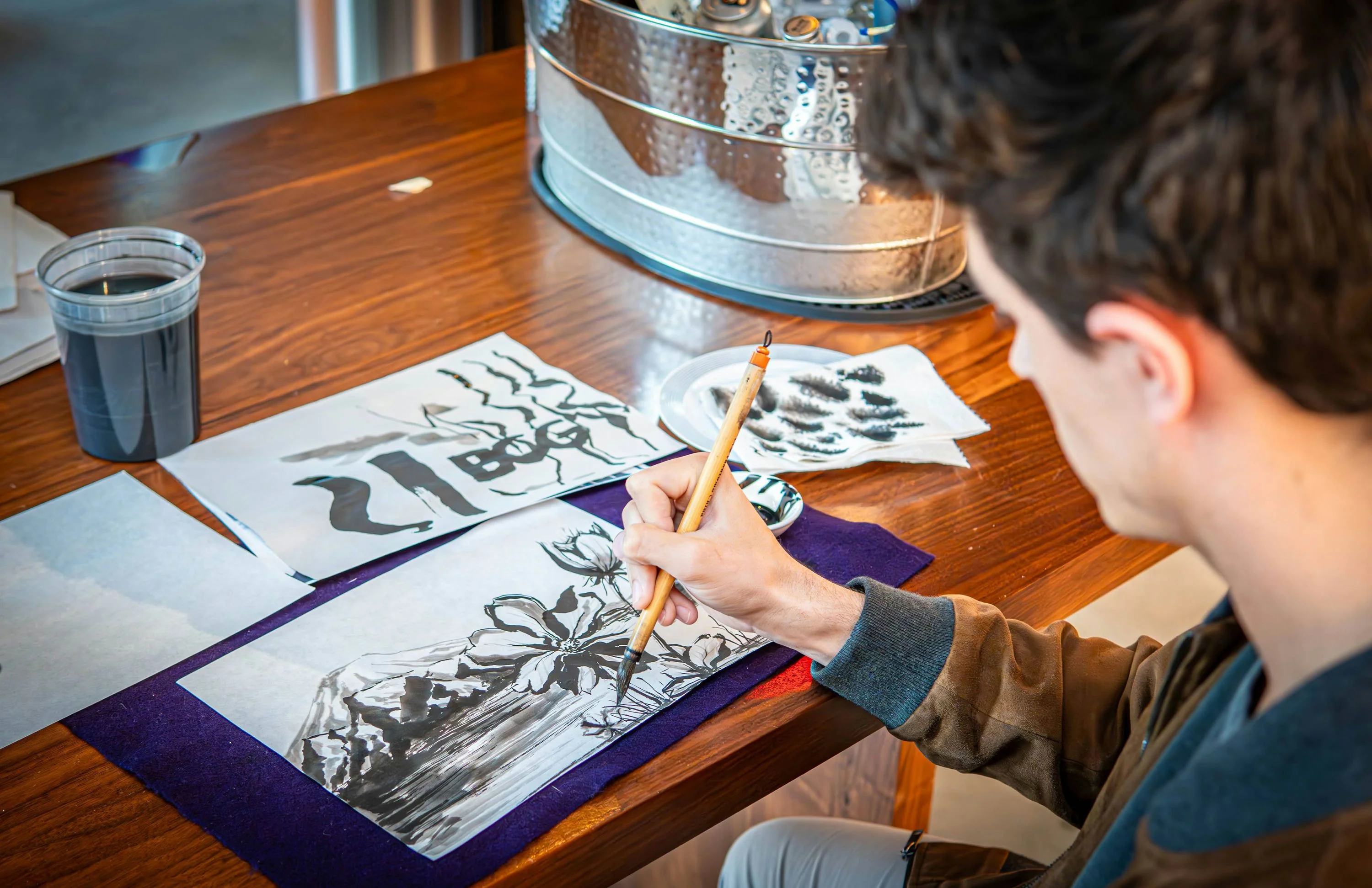 Online Sumi-E Japanese Ink Painting Class - Image 4