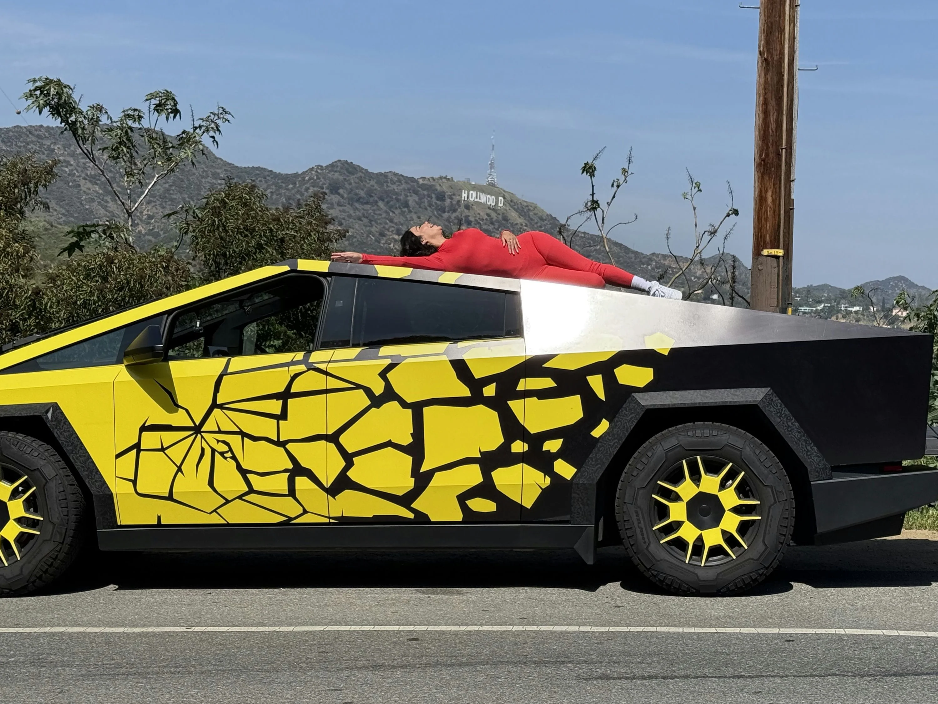 Ride or Drive a Cybertruck: 30-Minute Hollywood Sign Viewpoint Tour - Image 3