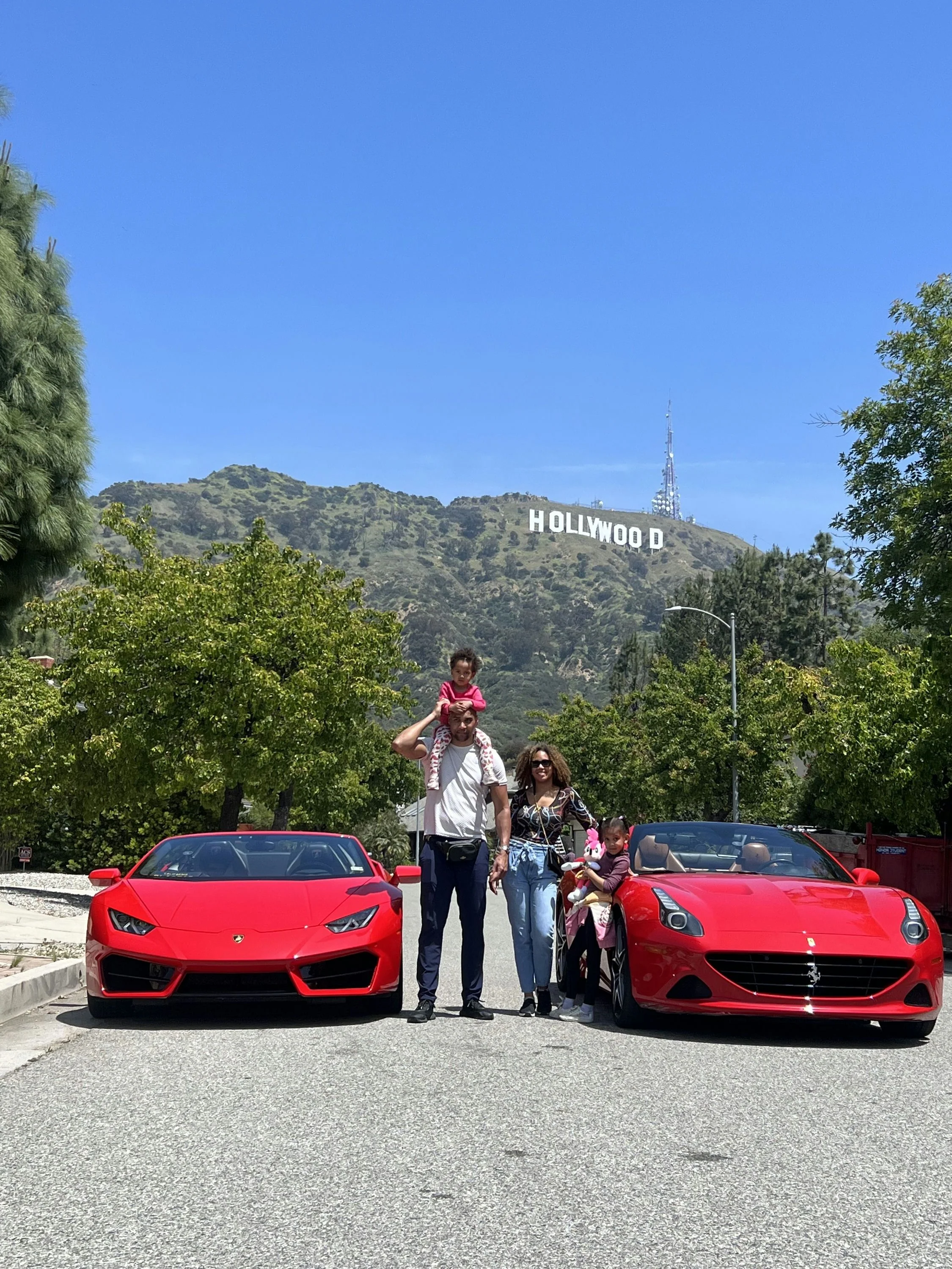Ride or Drive a Ferrari: 30-Minute Hollywood Sign Viewpoint Tour