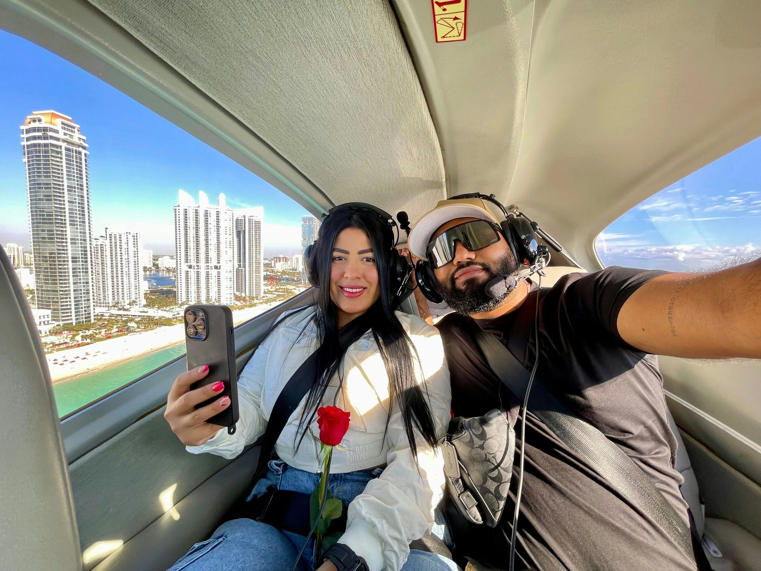 Sunny Isles Skyline Private Airplane Tour with Champagne