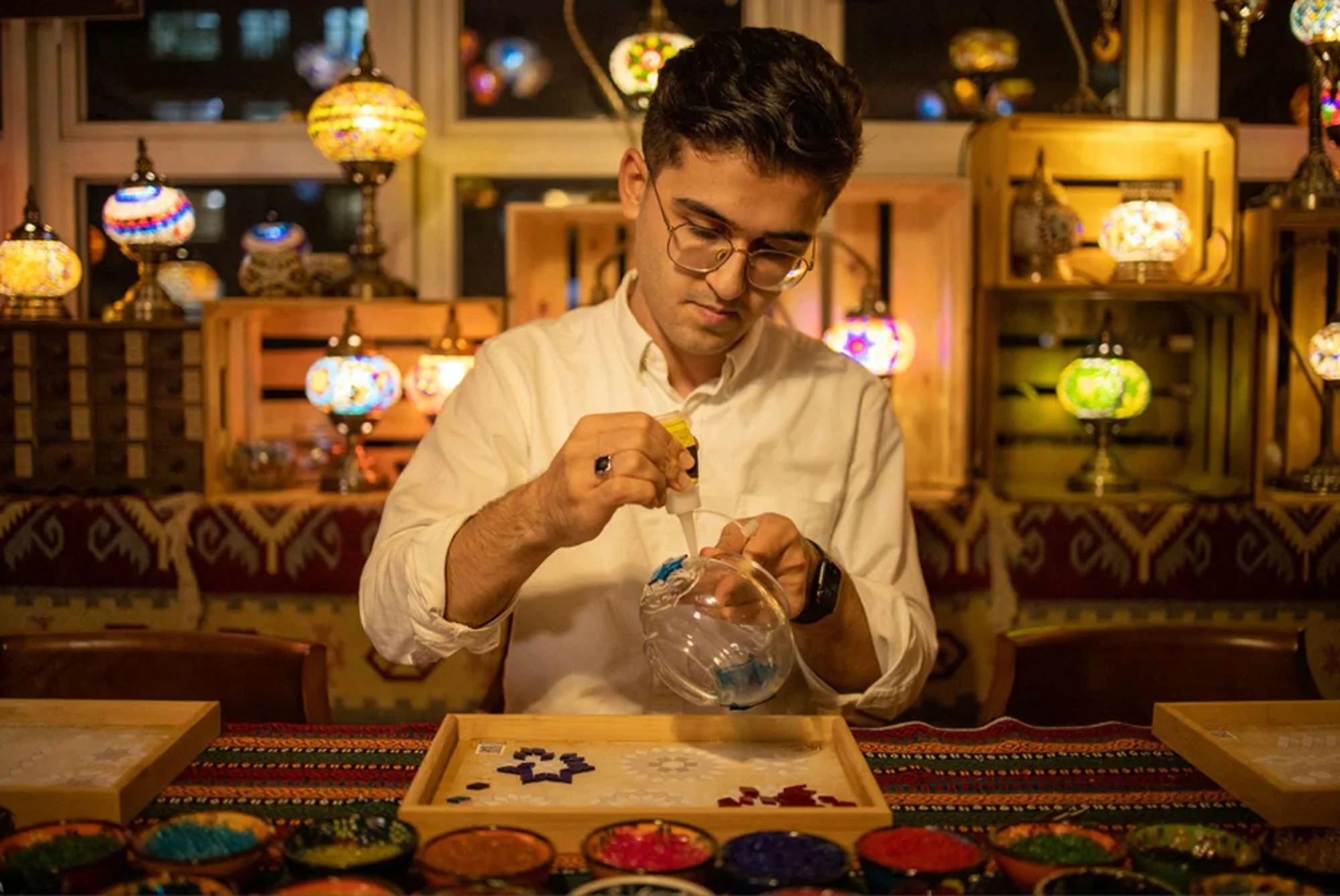 Turkish Mosaic Lamp Workshop in San Francisco - Image 12