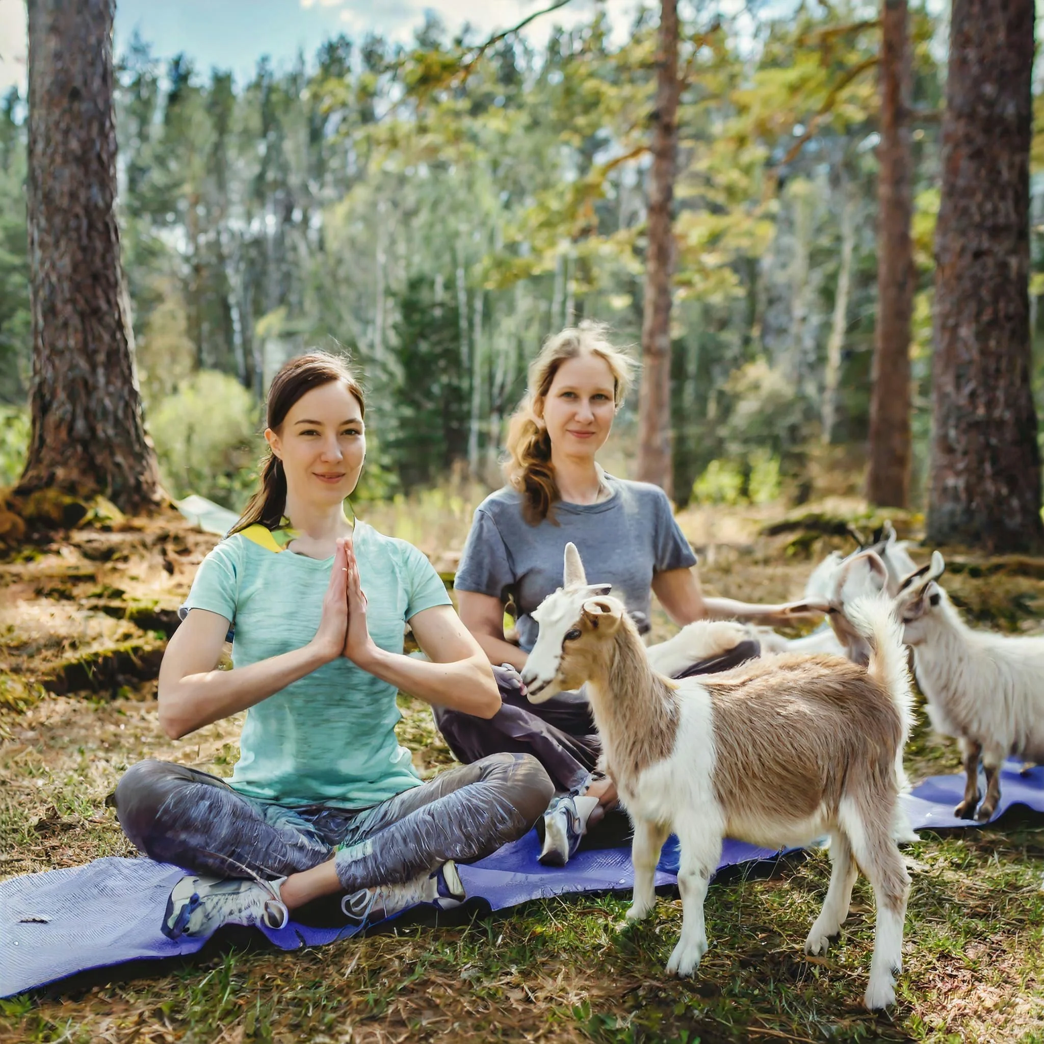 Yoga with Baby Goats
